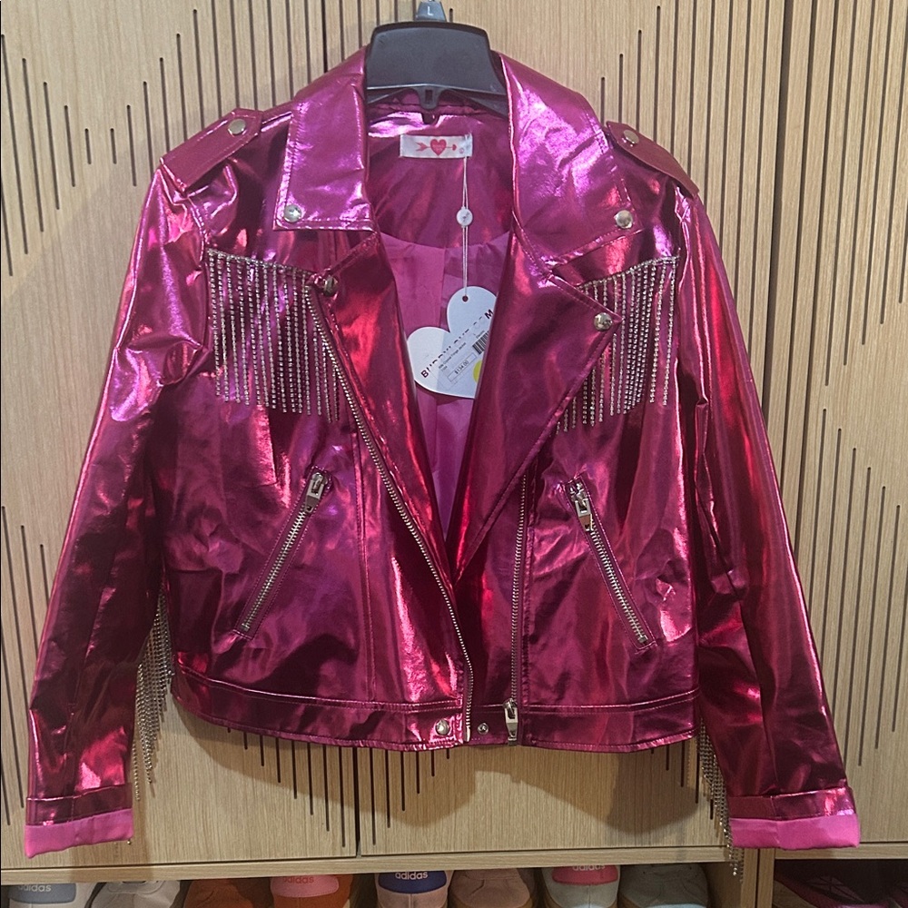 Buddy Love Metallic Fringe Jacket